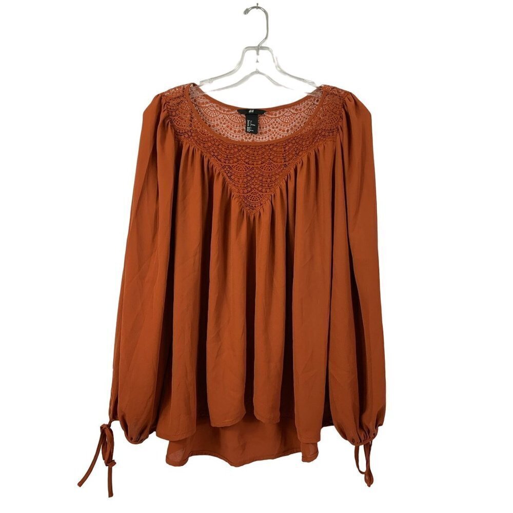 H&M Women's Dark Bronze Lightweight Blouse
